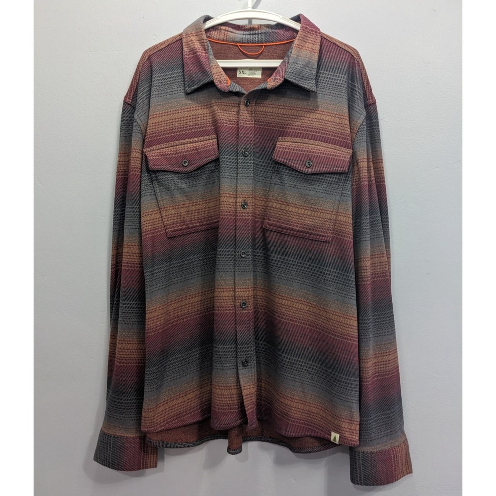 Lake &‎ Trail Button Up Flannel Shirt Men XXL Gorpcore Outdoor Hiking Grunge